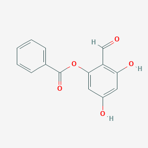 molecular formula C14H10O5 B107456 2-Formyl-3,5-dihydroxyphenyl benzoate CAS No. 32292-78-7