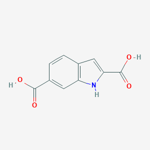 molecular formula C10H7NO4 B010746 1H-indole-2,6-dicarboxylic Acid CAS No. 103027-97-0