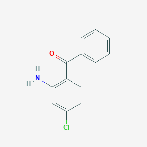 molecular formula C13H10ClNO B107462 (2-氨基-4-氯苯基)(苯基)甲酮 CAS No. 4076-50-0