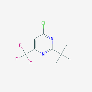 molecular formula C9H10ClF3N2 B107485 2-(tert-Butyl)-4-chloro-6-(trifluoromethyl)pyrimidine CAS No. 193611-28-8