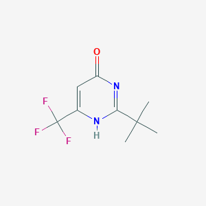 molecular formula C9H11F3N2O B107486 2-(tert-Butyl)-6-(trifluoromethyl)pyrimidin-4-ol CAS No. 193610-95-6