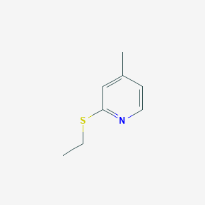 molecular formula C8H11NS B107493 4-Picoline, 2-(ethylthio)- CAS No. 19006-78-1