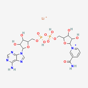 molecular formula C21H28LiN7O14P2+ B10752145 beta-Nicotinamide adenine dinucleotide lithium salt 