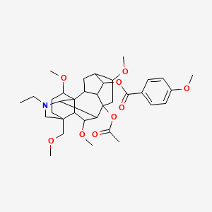 molecular formula C35H49NO9 B10752198 Foresaconitine 