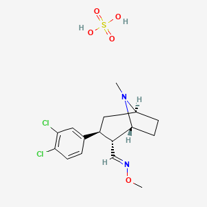 molecular formula C16H22Cl2N2O5S B10752218 Brasofensine sulfate 
