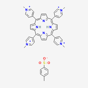 molecular formula C51H45N8O3S+3 B10752326 TMPyP4 tosylate 