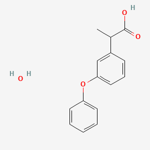 molecular formula C15H16O4 B10752433 Fenoprofen monohydrate CAS No. 1794827-48-7