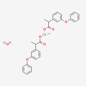 molecular formula C30H28CaO7 B10752467 Fenoprofen Calcium hydrate 