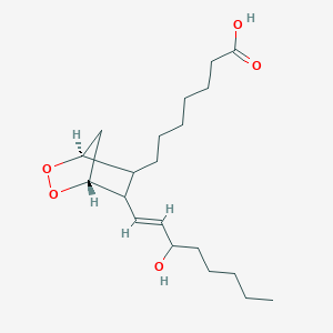 molecular formula C20H34O5 B10752510 7-[(1R,4S)-6-[(E)-3-hydroxyoct-1-enyl]-2,3-dioxabicyclo[2.2.1]heptan-5-yl]heptanoic acid 
