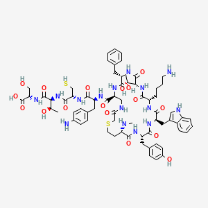 molecular formula C68H91N15O17S2 B10752858 Unii-QM5ysf1QO1 CAS No. 259746-53-7