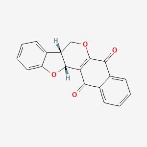 molecular formula C19H12O4 B10752872 (2R,10R)-3,12-dioxapentacyclo[11.8.0.02,10.04,9.015,20]henicosa-1(13),4,6,8,15,17,19-heptaene-14,21-dione 