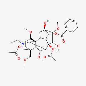 molecular formula C36H49NO12 B10753013 Acetylaconitine;3-Acetylaconitine 