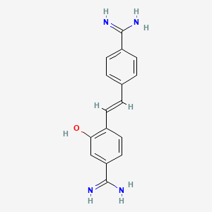 molecular formula C16H16N4O B10753014 Hydroxystilbamidine CAS No. 1071752-67-4