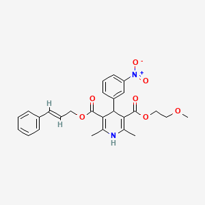 molecular formula C27H28N2O7 B10753091 Cilnidipine CAS No. 132295-21-7