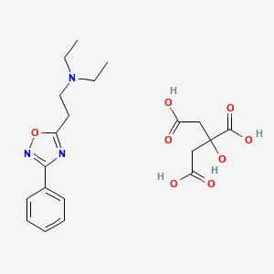 molecular formula C20H27N3O8 B10753146 Oxolamine citrate CAS No. 34155-96-9