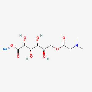 molecular formula C10H18NNaO8 B10753156 Sodium pangamate CAS No. 6888-14-8
