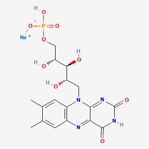molecular formula C17H20N4NaO9P B10753172 Riboflavin sodium phosphate CAS No. 22251-85-0