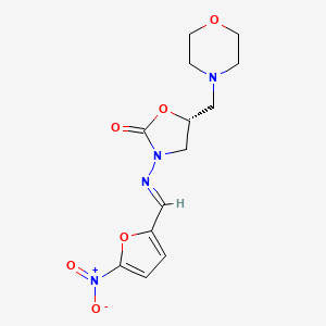 molecular formula C13H16N4O6 B10753180 Furaltadone, (R)- CAS No. 59811-34-6