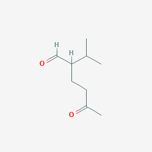 molecular formula C9H16O2 B107532 2-Isopropyl-5-oxohexanal CAS No. 15303-46-5