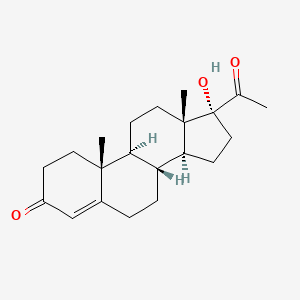 molecular formula C21H30O3 B10753280 Hydroxyprogesterone CAS No. 110850-01-6