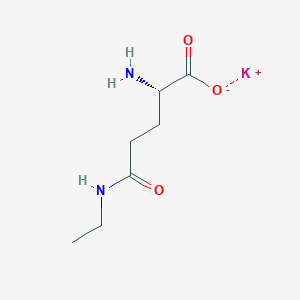 molecular formula C7H13KN2O3 B10753311 Theanine potassium 