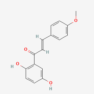 molecular formula C16H14O4 B10753336 2',5'-Dihydroxy-4-methoxychalcone CAS No. 6342-92-3