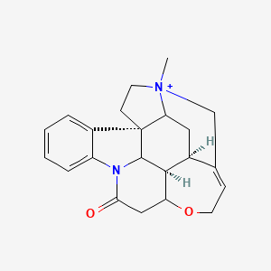 molecular formula C22H25N2O2+ B10753387 Strychnine methiodide 
