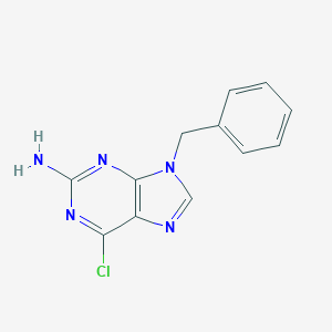 molecular formula C12H10ClN5 B107534 9-苄基-6-氯-9H-嘌呤-2-胺 CAS No. 6336-42-1