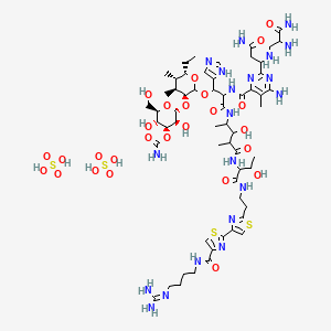 molecular formula C58H94N20O26S4 B10753450 BLEOMYCIN (bleomycin B2 shown) 