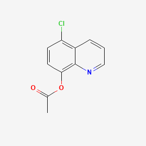 molecular formula C11H8ClNO2 B10753485 Chloroacetoxyquinoline 