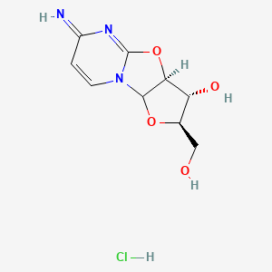 molecular formula C9H12ClN3O4 B10753660 (4R,5R,6S)-4-(Hydroxymethyl)-10-imino-3,7-dioxa-1,9-diazatricyclo[6.4.0.02,6]dodeca-8,11-dien-5-ol;hydrochloride 