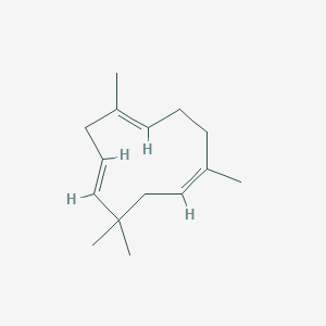 molecular formula C15H24 B10753684 (1E,4E,8Z)-2,6,6,9-tetramethylcycloundeca-1,4,8-triene 