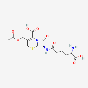 molecular formula C16H21N3O8S B10753744 CEPHALOSPORIN C Zn 