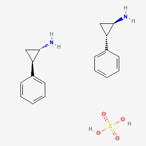 molecular formula C18H24N2O4S B10753801 Tranylcypromine sulphate 