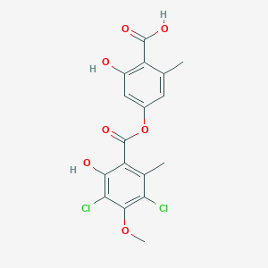 molecular formula C17H14Cl2O7 B10754013 Dichloroevernic acid 