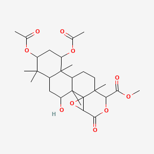 molecular formula C28H40O10 B10754076 Methyl 7-desacetylkhivorinate 