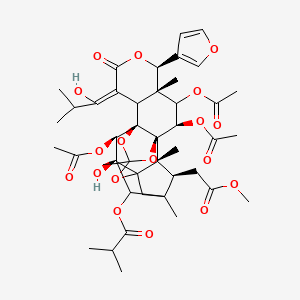 molecular formula C43H54O18 B10754292 Bussein 