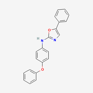 molecular formula C21H16N2O2 B10755108 N-(4-phenoxyphenyl)-5-phenyl-1,3-oxazol-2-amine 