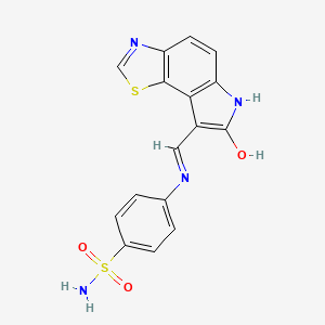 molecular formula C16H12N4O3S2 B10755381 GW297361 