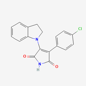 molecular formula C18H13ClN2O2 B10755696 4-Arylmaleimide deriv. 8f 