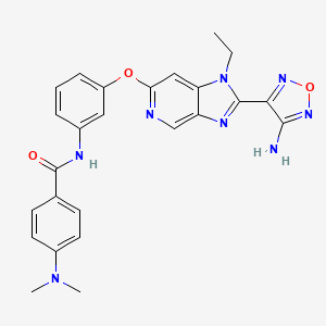 molecular formula C25H24N8O3 B10755933 GSK248233A 