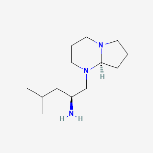 molecular formula C13H27N3 B10756134 N1-(2-Amino-4-methylpentyl)octahydro-pyrrolo[1,2-A] pyrimidine 