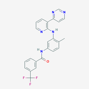 molecular formula C24H18F3N5O B10756646 N-{4-Methyl-3-[(3-Pyrimidin-4-Ylpyridin-2-Yl)amino]phenyl}-3-(Trifluoromethyl)benzamide 