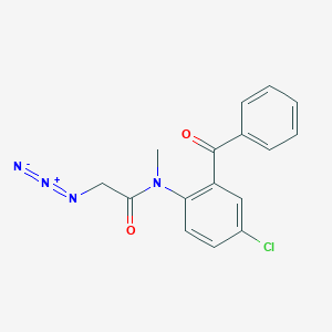 molecular formula C16H13ClN4O2 B107569 2-azido-N-(2-benzoyl-4-chlorophenyl)-N-methylacetamide CAS No. 15988-47-3