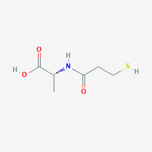 molecular formula C6H11NO3S B10757058 N-(3-Mercaptopropanoyl)-D-Alanine 