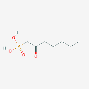 molecular formula C7H15O4P B10757125 2-Oxoheptylphosphonic acid CAS No. 69639-73-2