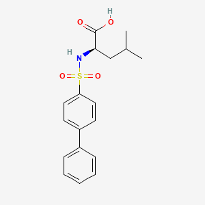molecular formula C18H21NO4S B10757614 N-(biphenyl-4-ylsulfonyl)-D-leucine 