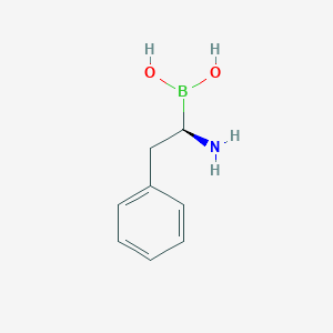 molecular formula C8H12BNO2 B10757671 Phenylalanine boronic acid 