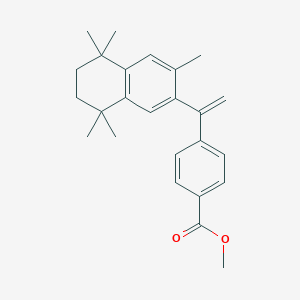 molecular formula C25H30O2 B107578 Methyl 4-(1-(3,5,5,8,8-pentamethyl-5,6,7,8-tetrahydronaphthalen-2-yl)vinyl)benzoate CAS No. 153559-48-9