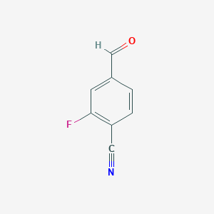 molecular formula C8H4FNO B010758 2-Fluoro-4-formylbenzonitrile CAS No. 101048-76-4